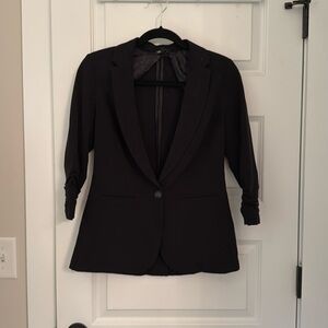 XOXO Black Womens Blazer